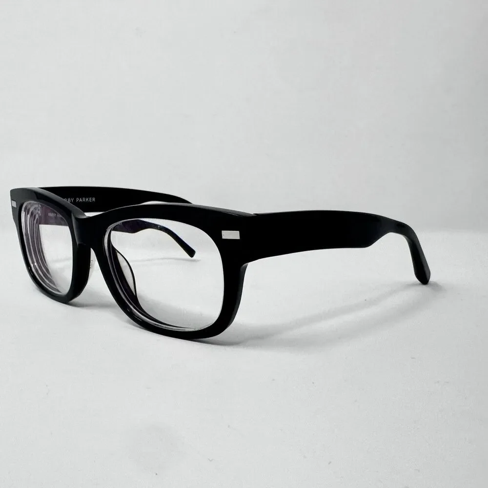 Warby Parker Crosby 100 Black Crystal Eyeglass Frames 53-18-140